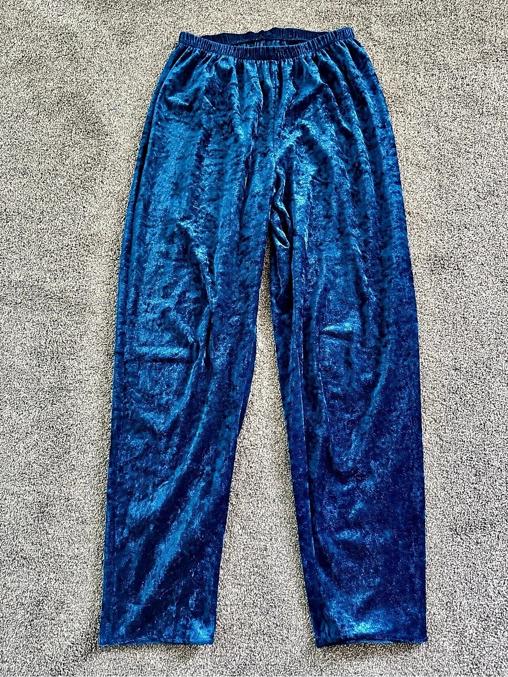 Blue Velvet Pajama Pants